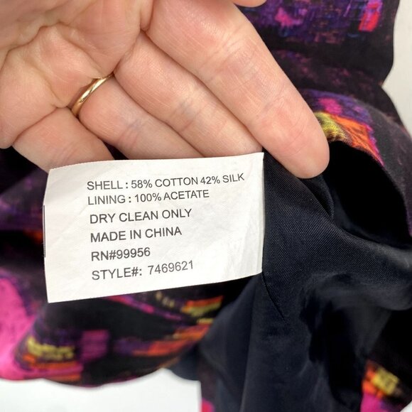 Shoshanna Abstract Print Mini Dress 4 - Picture 10 of 11